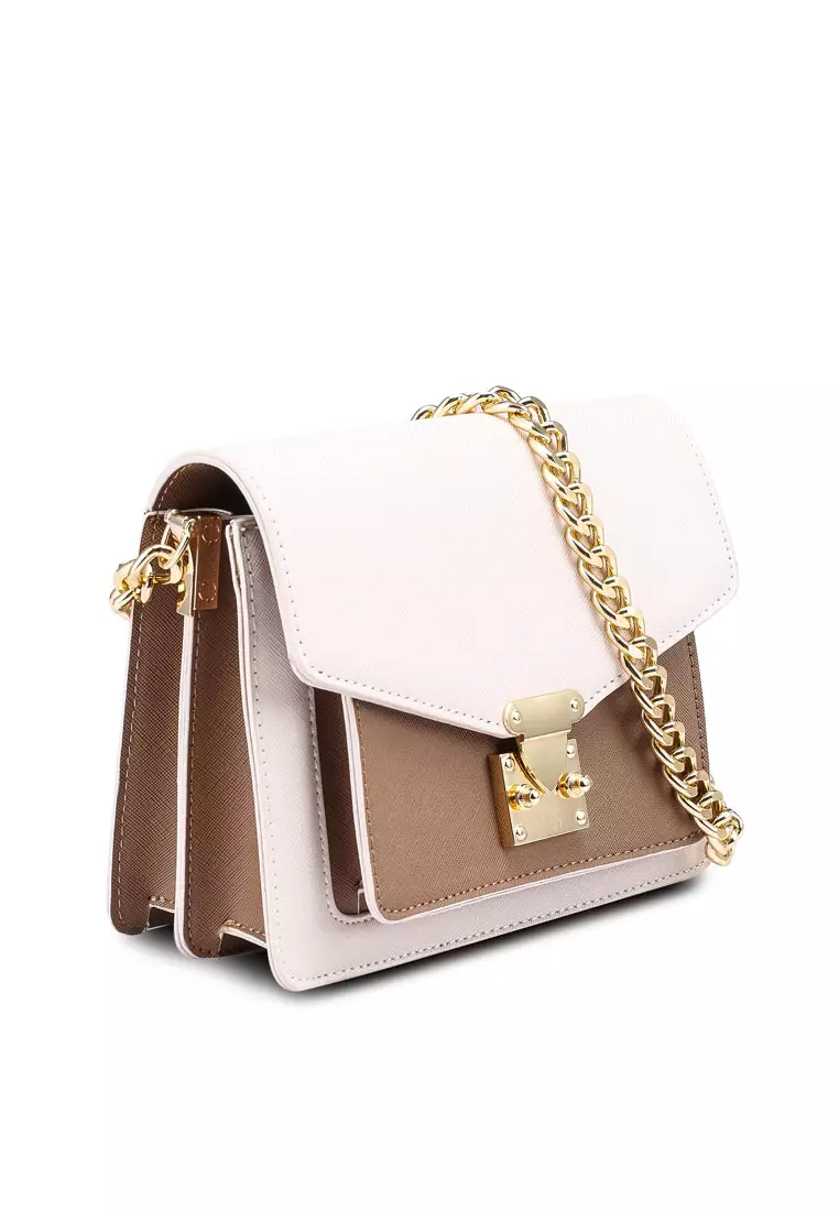 Women's Shoulder Bag / Sling Bag / Crossbody Bag (Tas Bahu / Tas Selempang Wanita) - Putih