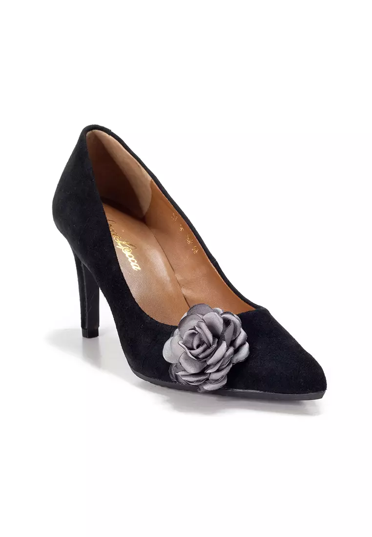 LeccaLecca Gorgeous Floral charms Pointy Heels