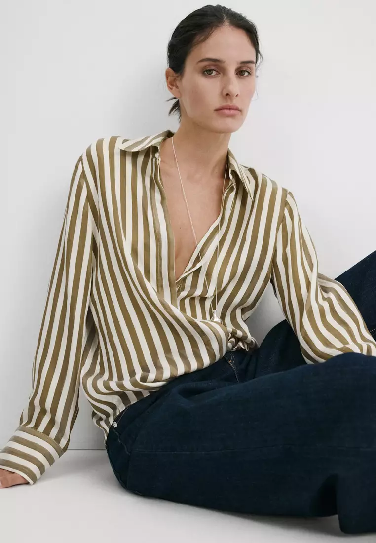 Semi-Transparent Striped Shirt