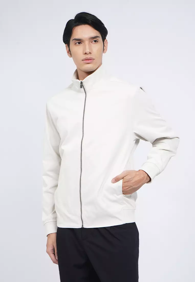 High Neck Jacket with Zipper