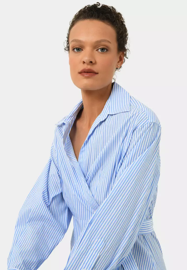 Manhattan Wrap Shirt Dress