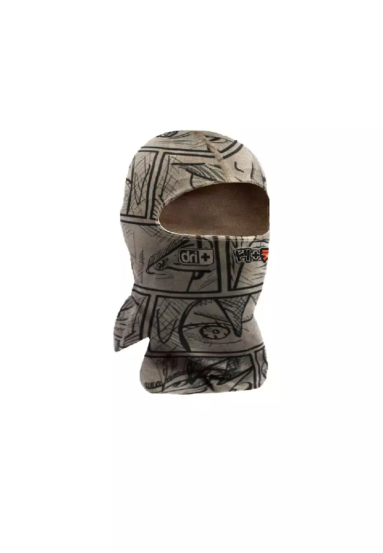 Dri Plus Men s Japanese Art Yuusha Washable Multi Functional Moisture Wicking Balaclava 1 piece DMB3301