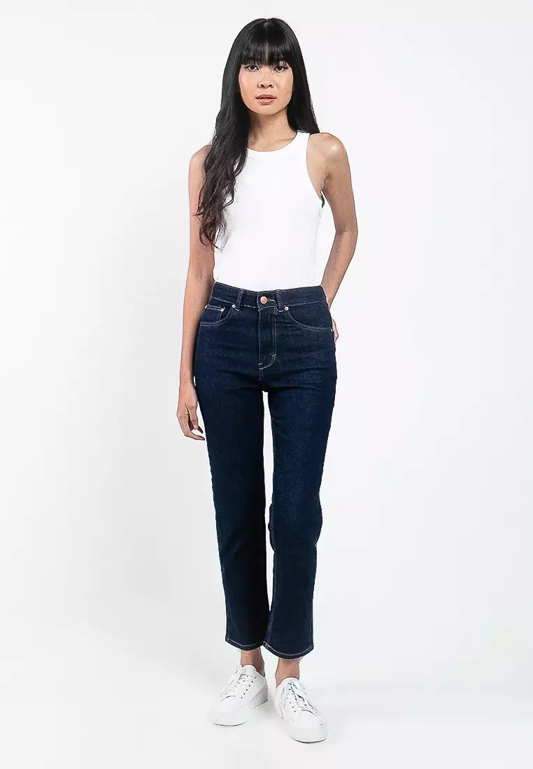 Sugar High Rise Straight Fit Jeans