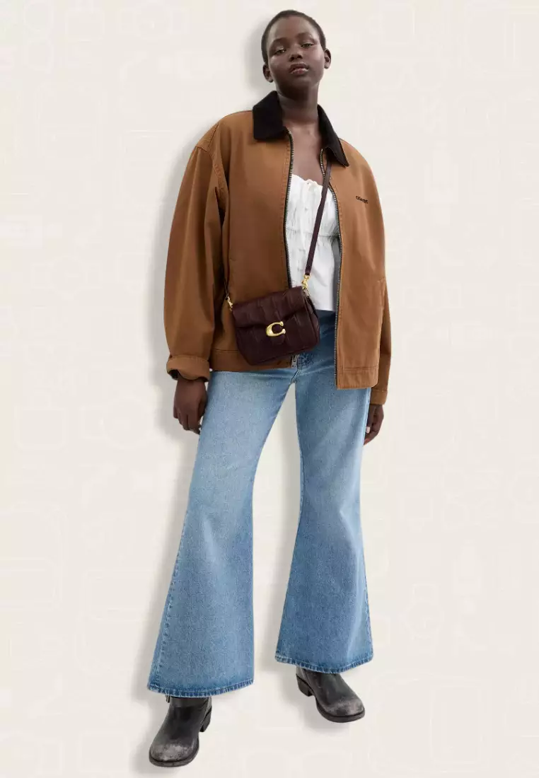 Coach Times Square Tabby Shoulder Bag 17 With Quilting Merlot