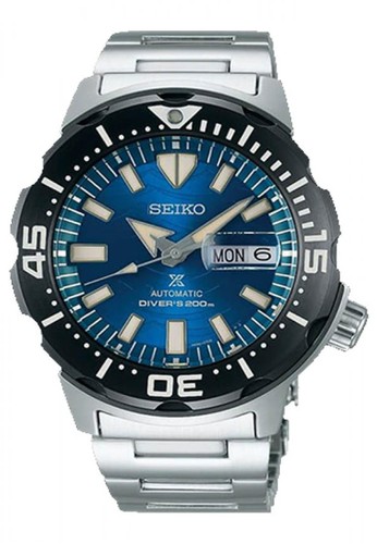 Jual Seiko Jam Tangan Pria Seiko Prospex Original Garansi Resmi Srpe09 Srpe09k1 Strap Stainless Steel Silver Monster Save The Ocean Automatic Original Zalora Indonesia