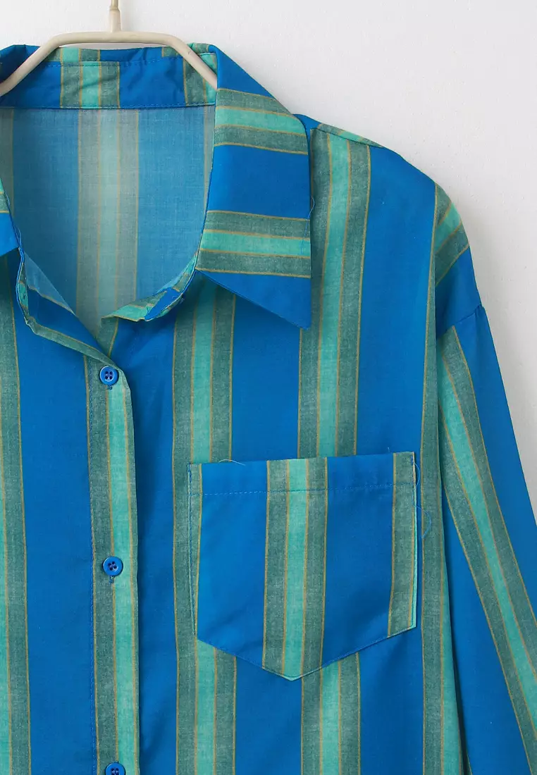 Stylish Striped Relaxed-Fit Shirt [AB20483]