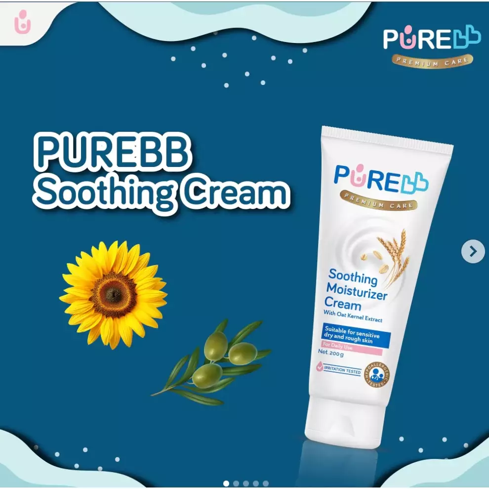 Pure BB Soothing Moisturizer Cream Baby / Krim Kulit Bayi Soothing Cream 100 gr