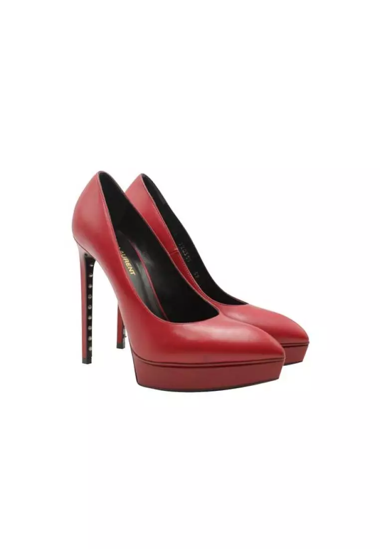 Red platform sale heels closed toe