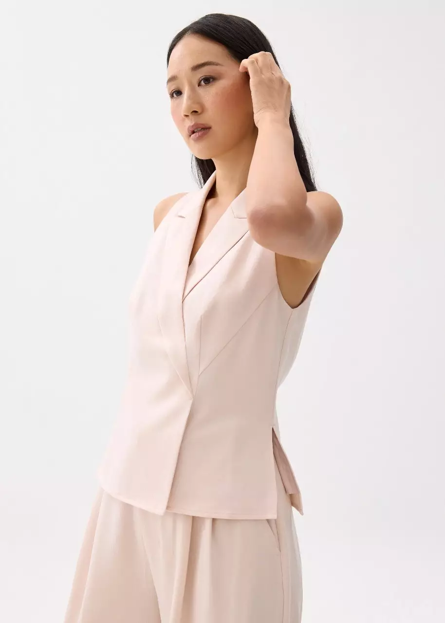 Atasan Wanita - Juni Sleeveless Blazer Top