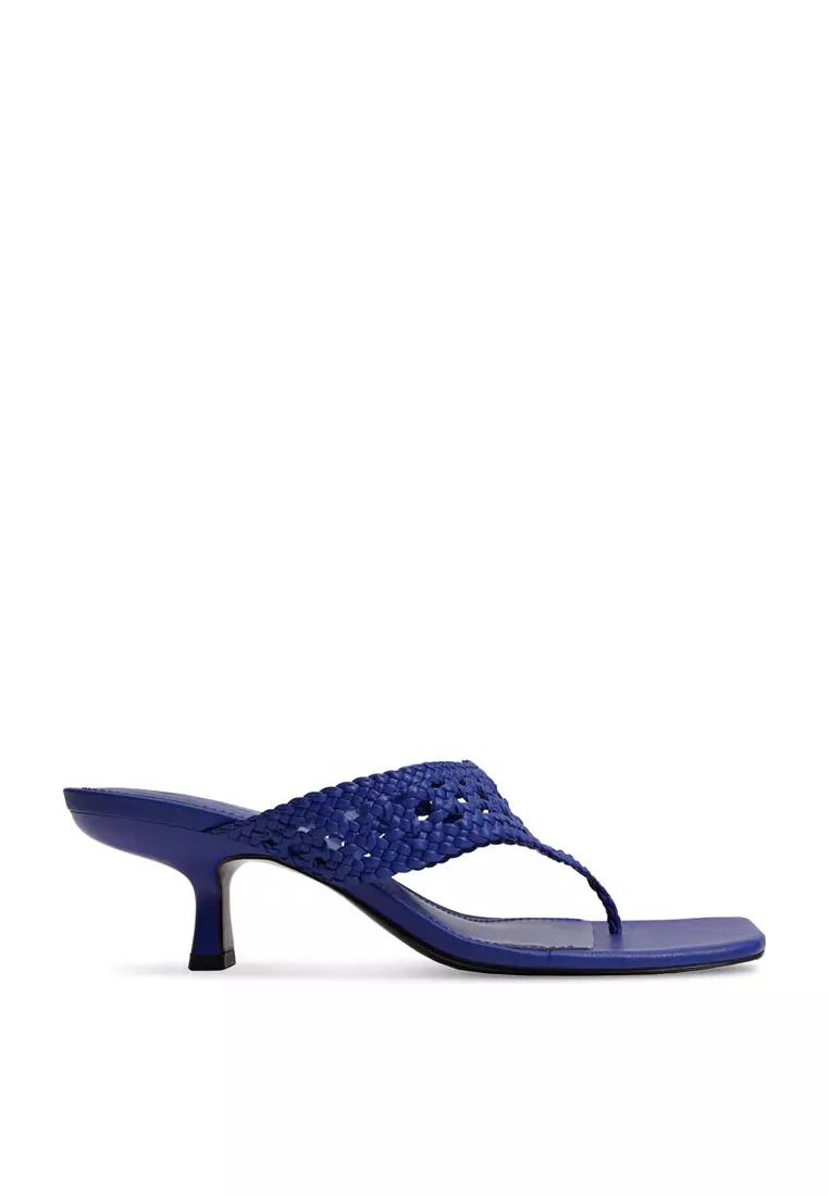 Discount on Mango  shoes - SKU: Braided Heel Design Sandals