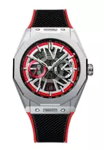 Silver, Black, Red
