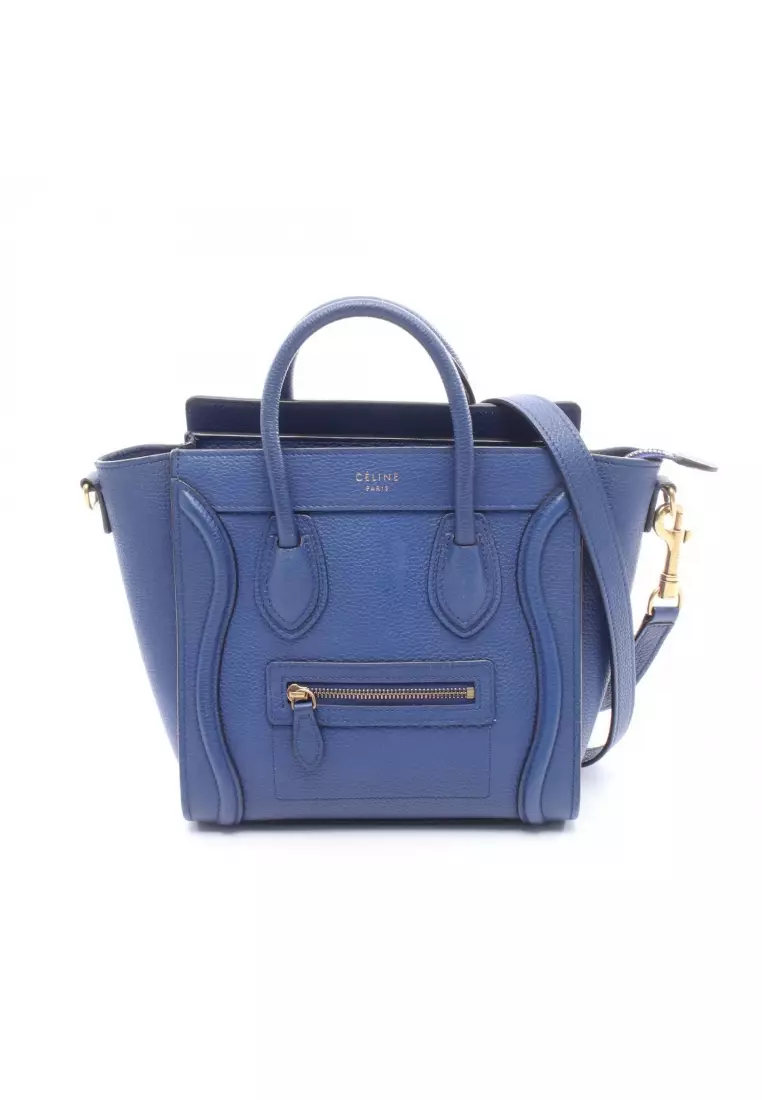 CELINE Luggage Nano ショルダーバッグ Authentic Buy CELINE Pre-Loved Celine luggage nano shopper Handbag leather