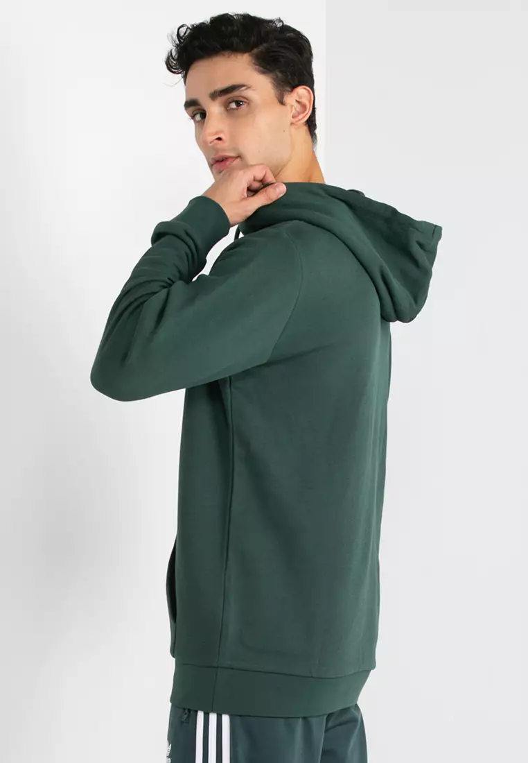 adidas Originals Men's Adicolor Classics Trefoil Hoodie, Mineral Green,  Small at  Men's Clothing store