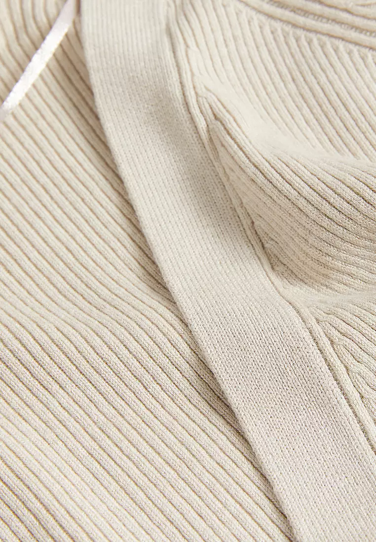 Ribbed Edge to Edge Longline Cardigan