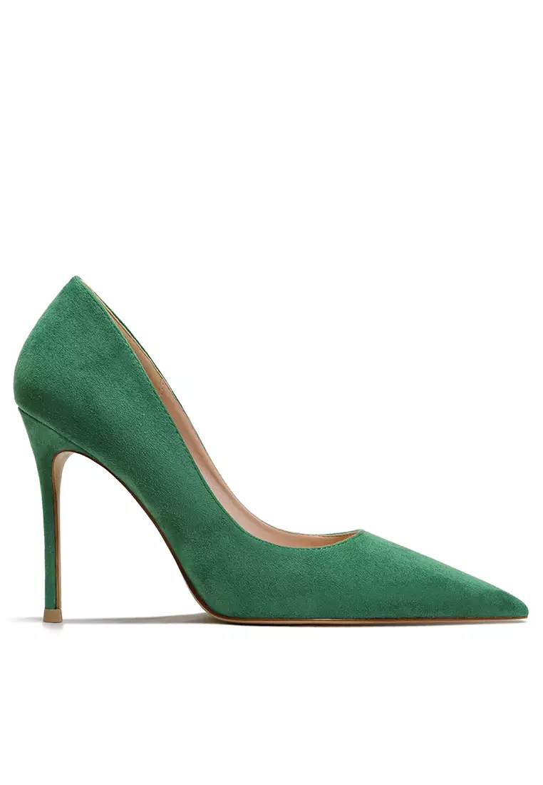 suede high heels shoes