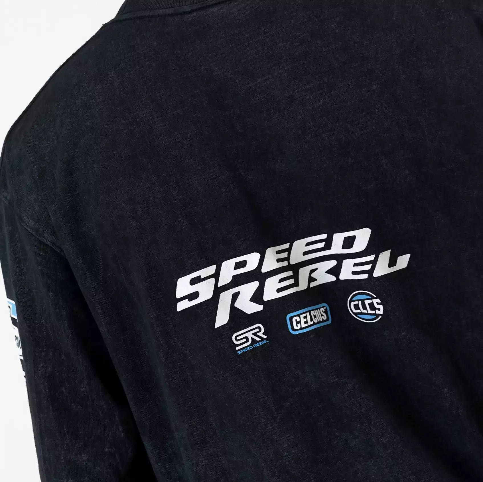 CELCIUS Speed Rebel Washed Team Longsleeve T-Shirt LIN001396C Hitam