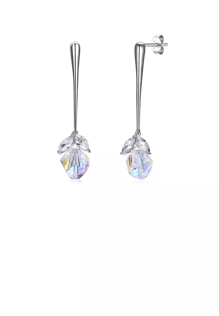 White and silver new arrivals earrings