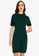 ZALORA WORK green Double Pocket Mini Dress 32652AABEF92EBGS_1