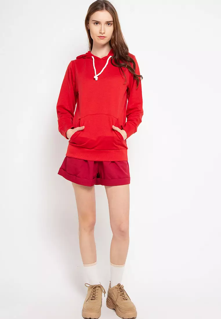 Basic Sweater Lengan Panjang Hoody Hoodie