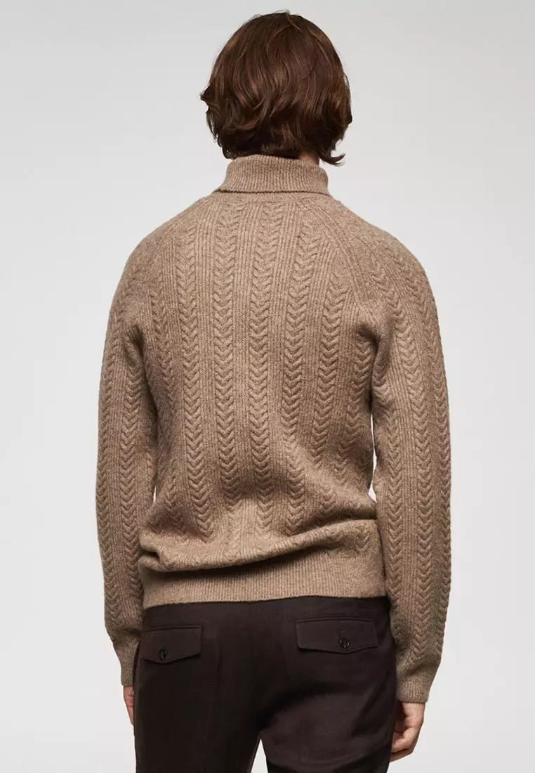 Twisted turtleneck sweater - Man