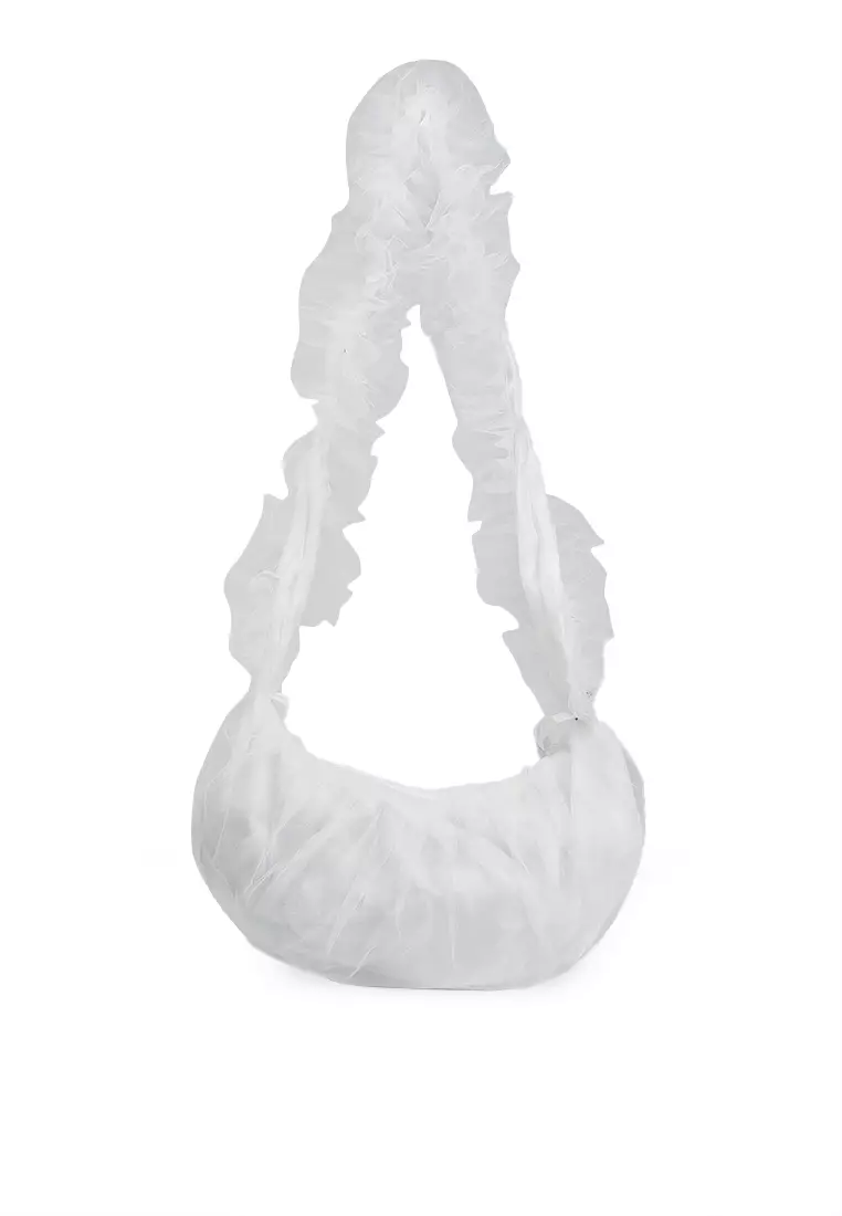 Drawstring Satin Crossbody Bag