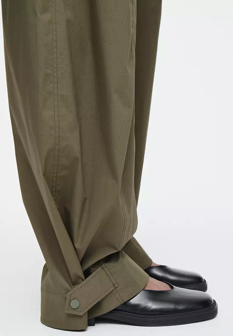 Barrel-Leg Utility Trousers