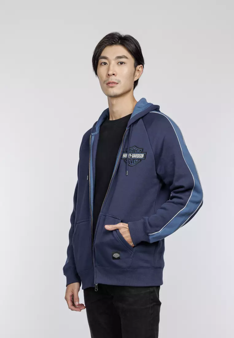 Mens harley davidson clearance zip up sweatshirts