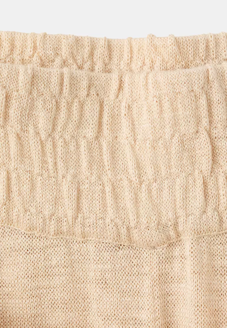 Fine Knit Trousers With Knot Detail