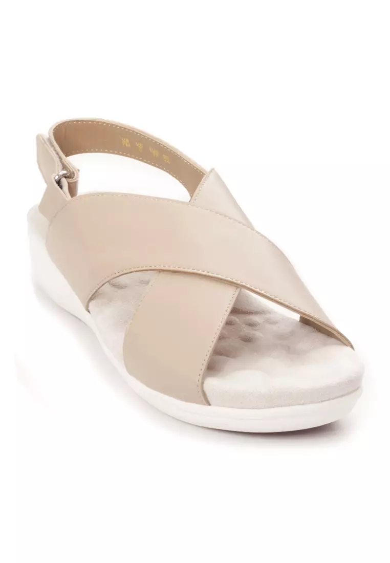 AMAZTEP Simple Leather Causal Comfy Sandals