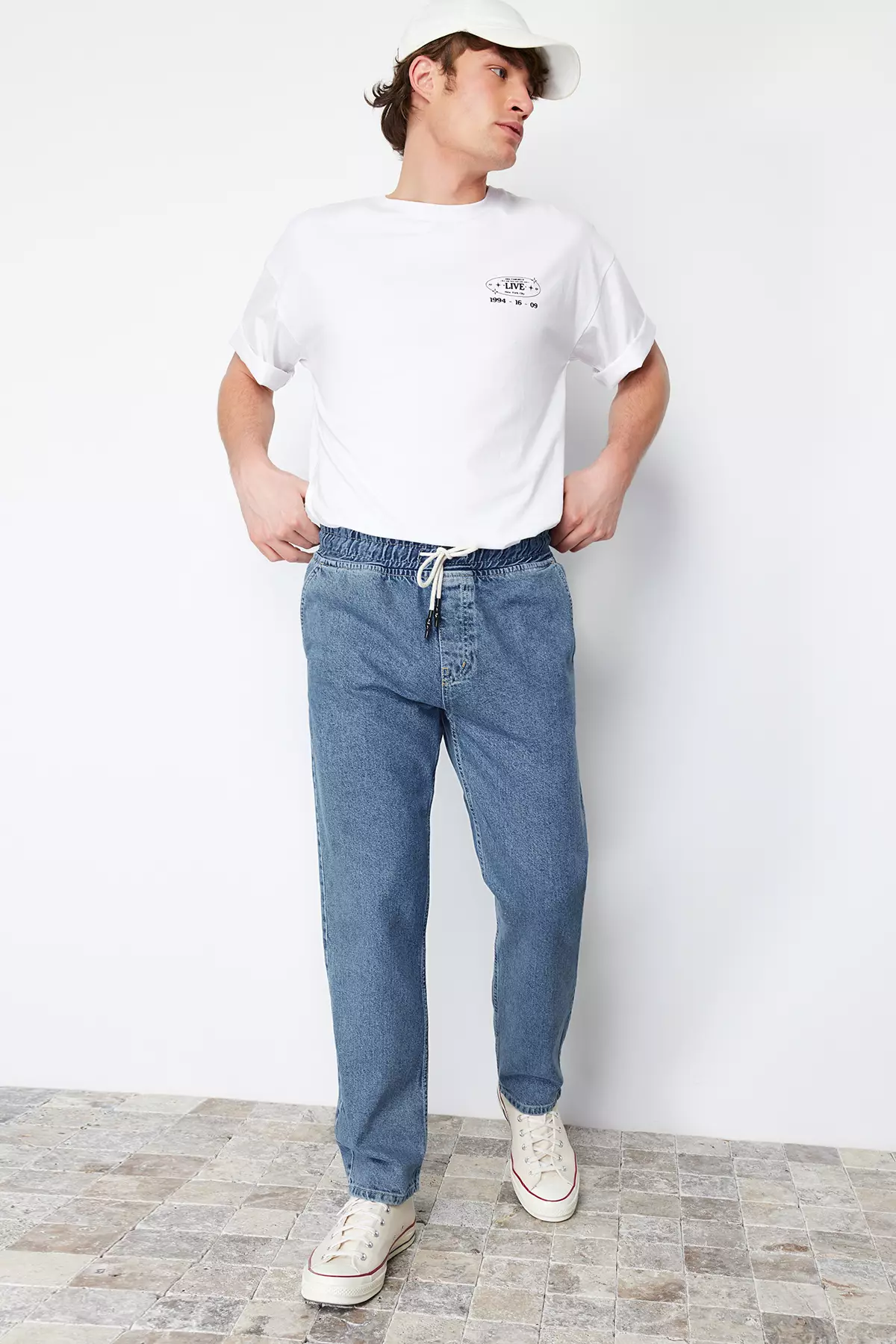 Elastic Waist Jeans