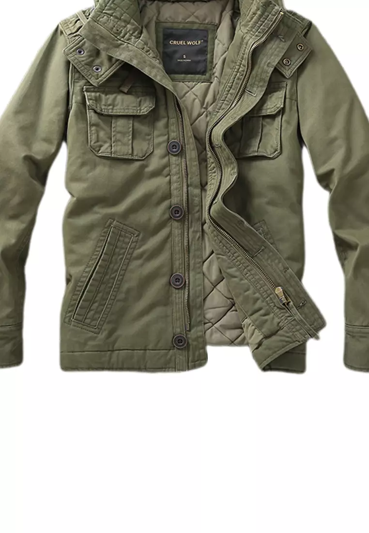 Thick Hooded Jacket QZZ268-1