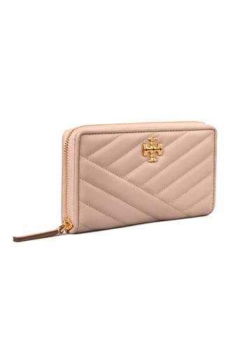 Jual TORY BURCH Tory Burch Kira Chevron Zip Continental Wallet Devon Sand  Original April 2023| ZALORA Indonesia ®