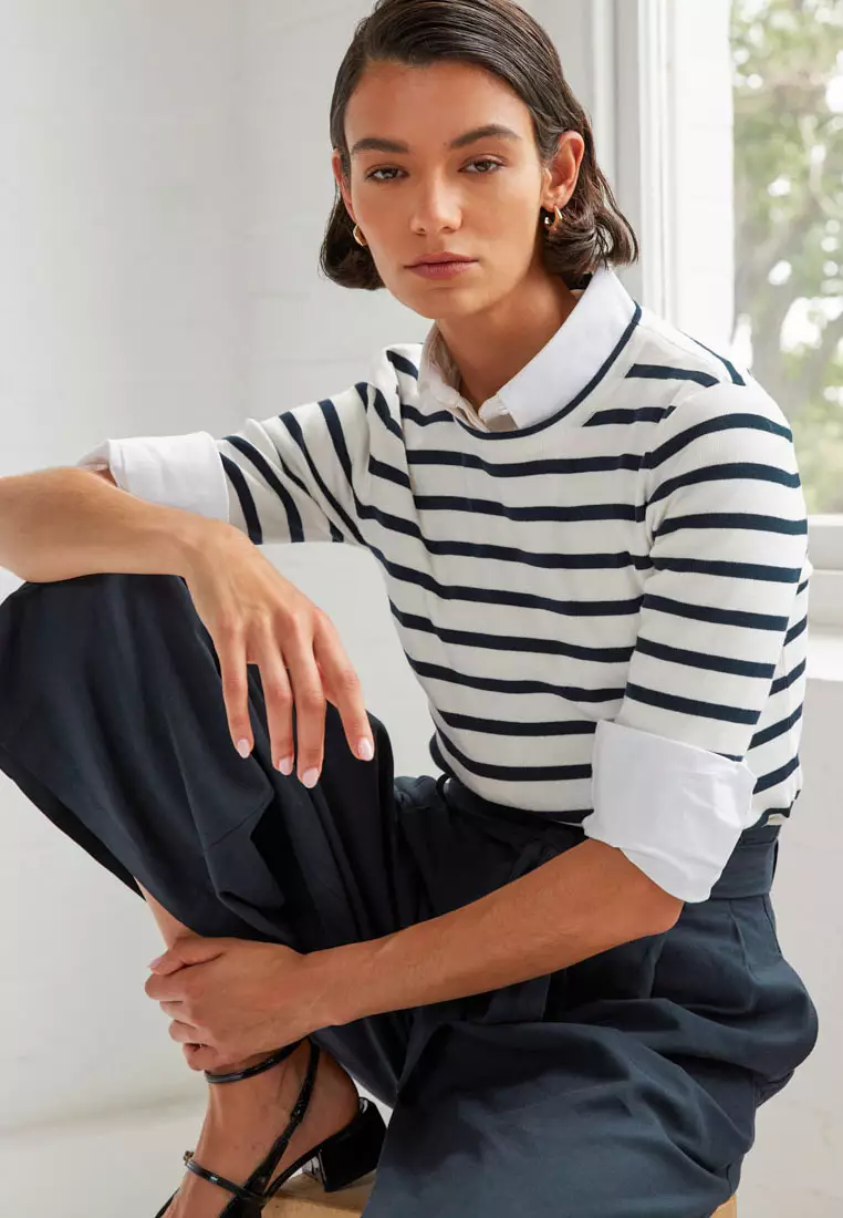 Gaia Stripe Knit Top