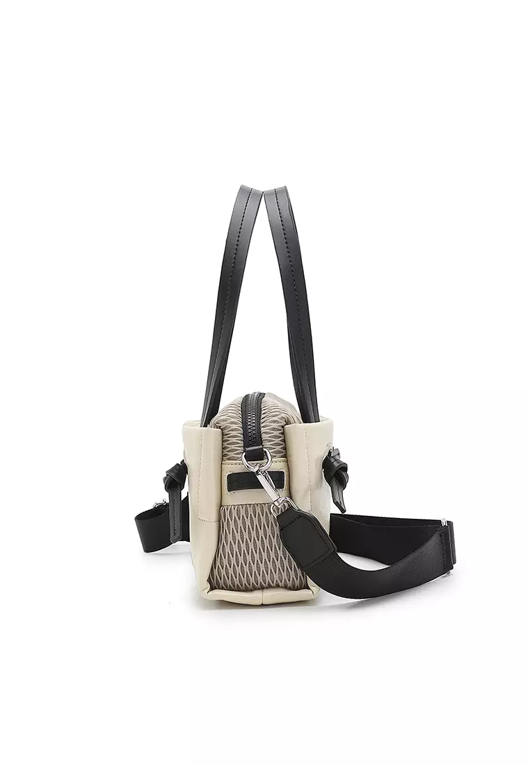 Women's Top Handle Bag / Sling Bag / Crossbody Bag (Tas Selempang / Tas Tangan) - Krem