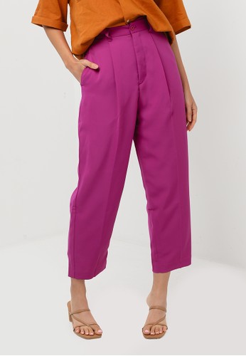 niko and ... pink niko and ... Dobby Weave Straight Pants 46019AA7F5B73AGS_1