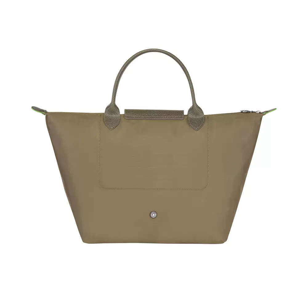 Le Pliage Green Medium Top Handle Bag Arthicoke