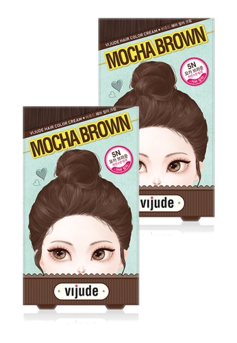 Buy Mediheal Mediheal Vijude Hair Color Cream x2 Boxes (Shade: 5n Mocha  Brown) 2023 Online | ZALORA Singapore