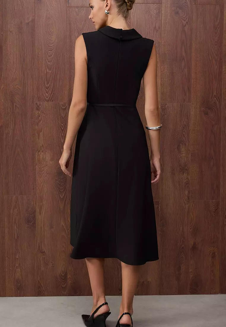 Belted Midi Dress