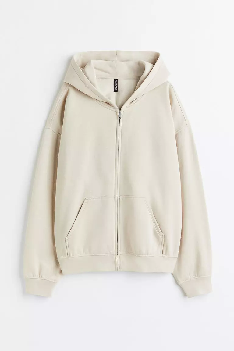 Jual H&M Oversized zipthrough hoodie Original 2023 ZALORA Indonesia