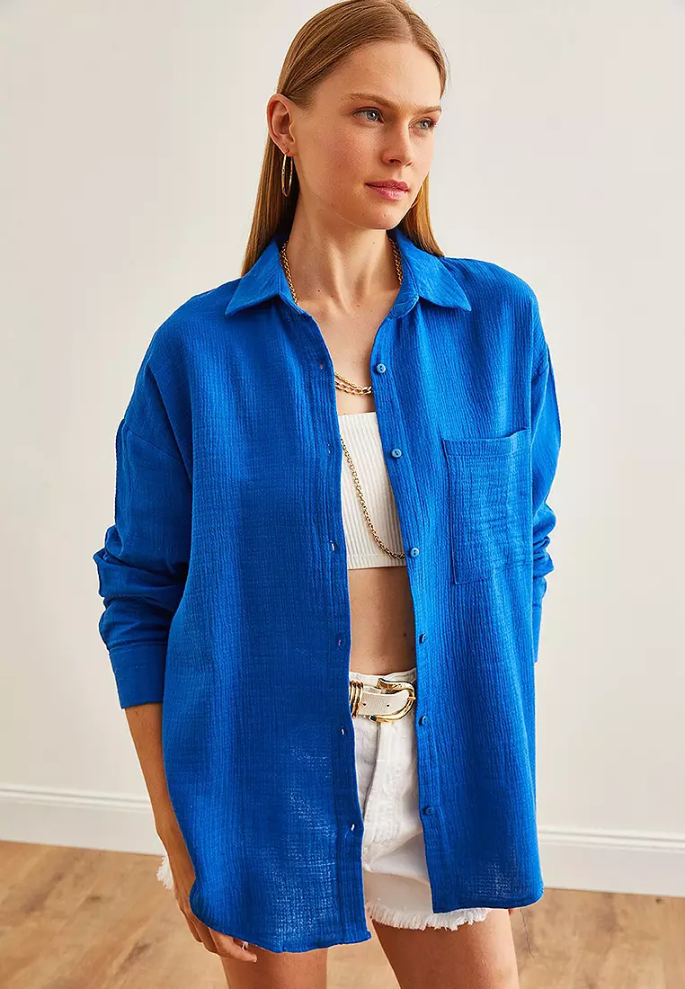 Oversize Basic Muslin Shirt