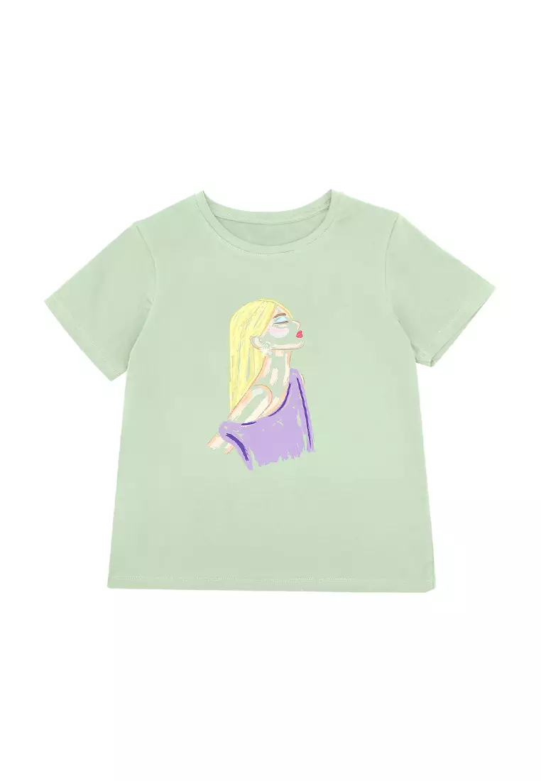 Ladie's Graphic T-shirt "Ciao Bella, Blonde Haired Lady"