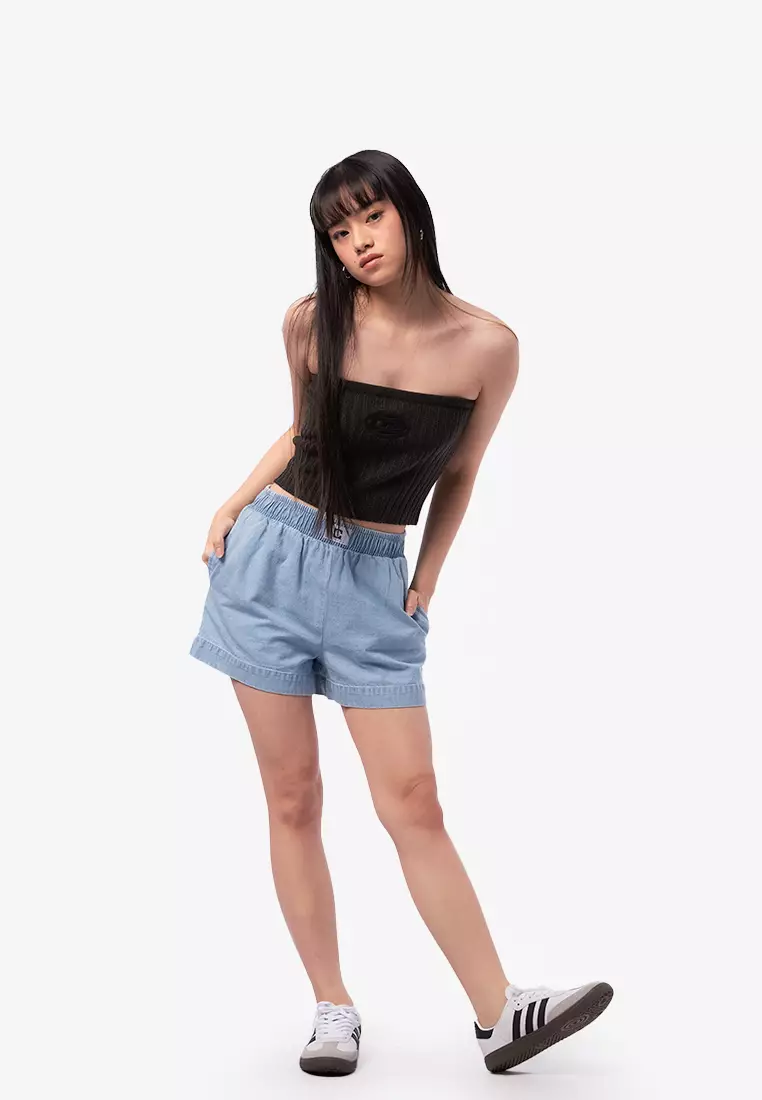 Cut Out Ribbed Tube Top