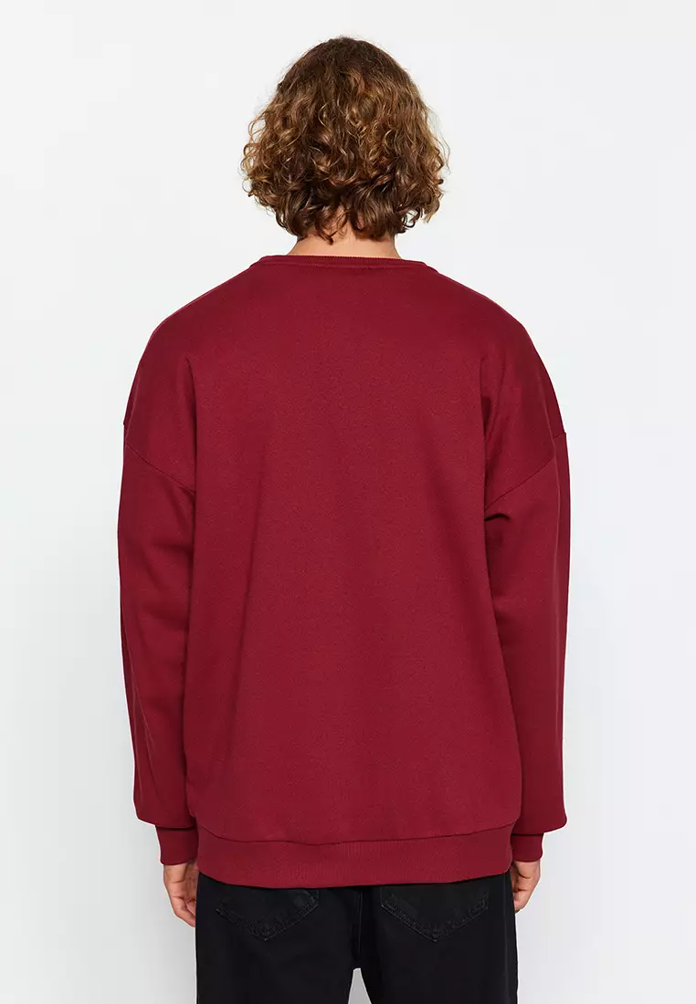 Red long sleeve new arrivals sweatshirt