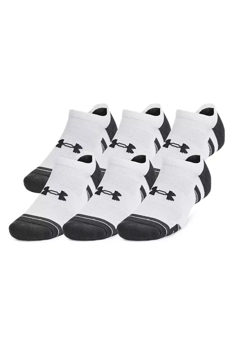 Under Armour Unisex UA Performance Tech 6-Pack No Show Socks