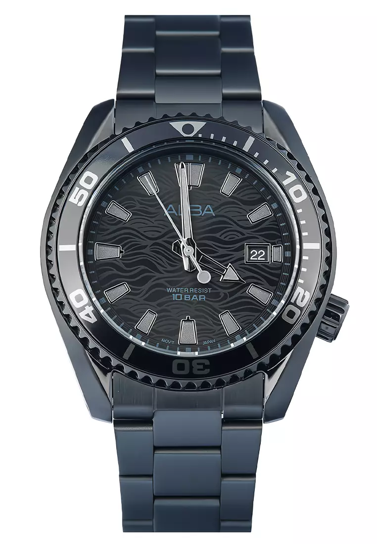 Jam Tangan Pria ALBA AS9S39X1 Back Dial - Stainless Steel