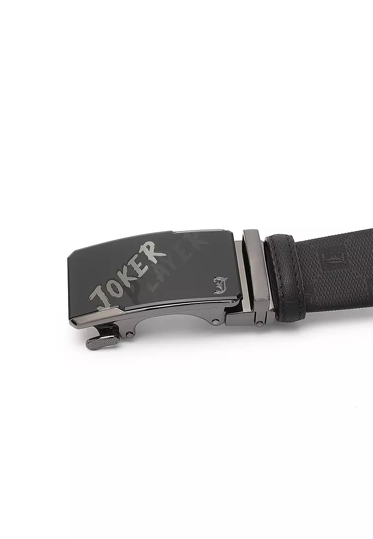 Gift Set - Leather RFID Wallet + 35mm Automatic Buckle Belt (禮盒 - 皮具錢包 + 腰帶) - 黑色