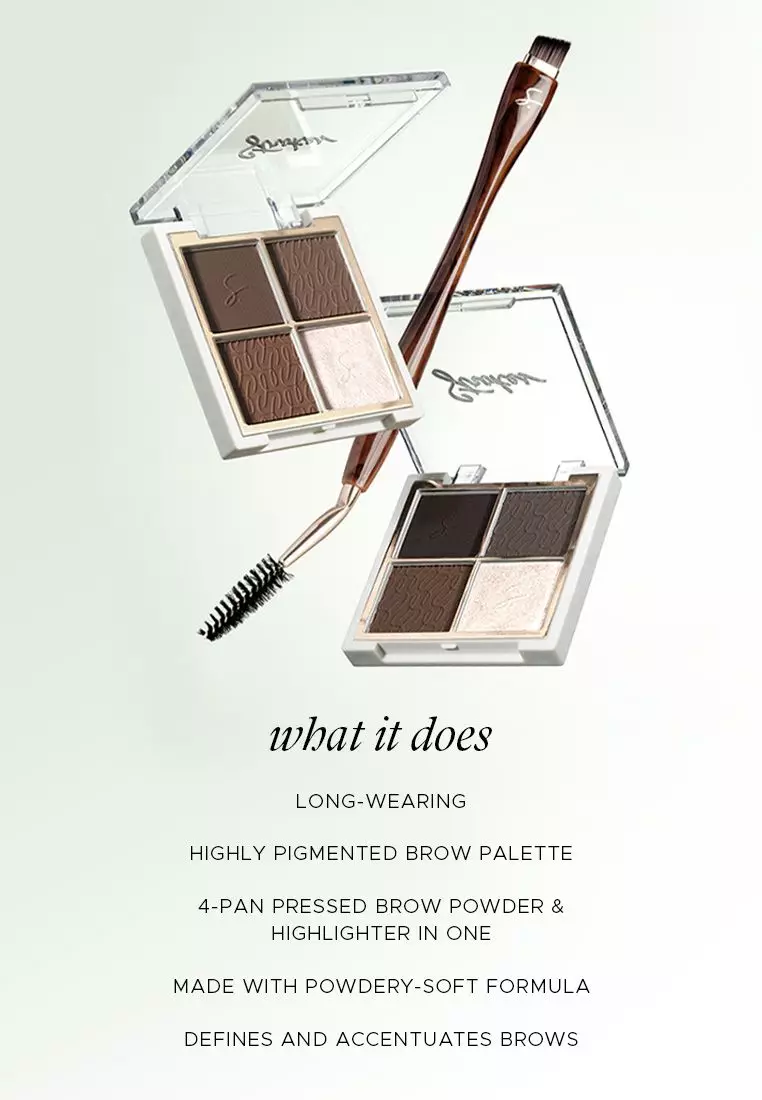 Brow Definer Palette in FOXY with brush