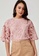 Love, Bonito pink Andela Lace Flare Sleeve Top 0C9B7AA8F4B6D9GS_3