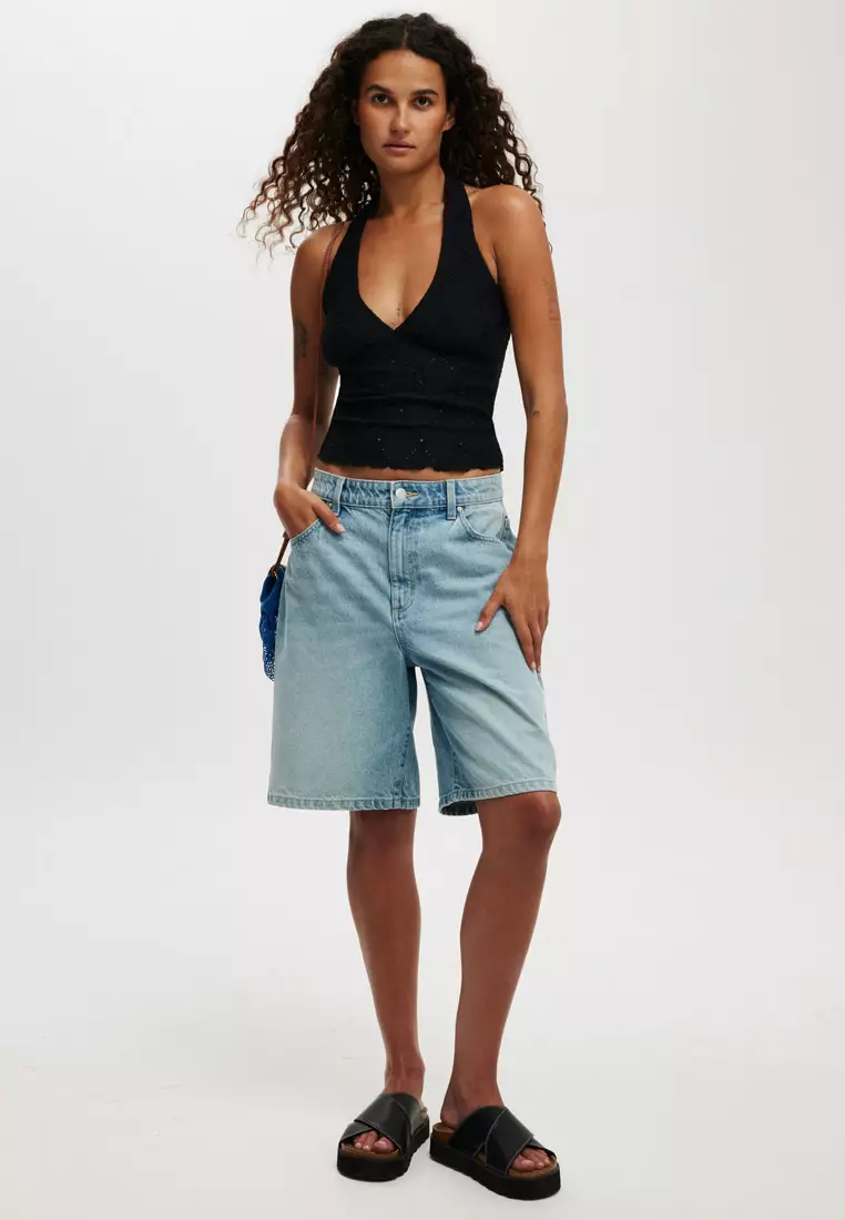 Kaia Textured Halter Top