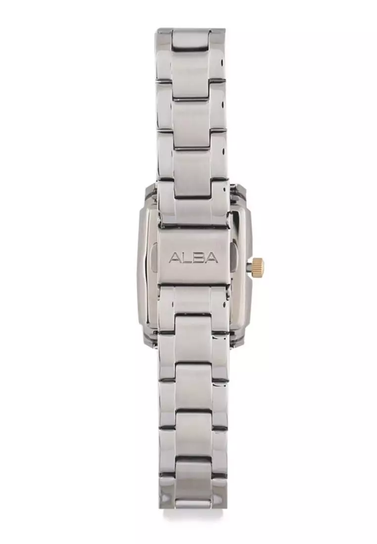 Jam Tangan Wanita Alba Original Garansi Resmi Strap Stainless Steel Silver AH7B03 AH7B03X1 Silver
